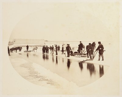 St Lawrence Nehri üzerinde buz kesme