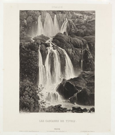 Tivoli Şelaleleri, 1841 dolayları by John Pardon