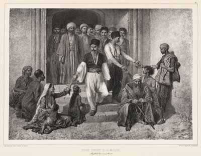 Camiden çıkan Tatarlar, Baghtcheh-Sarai, Kırım by John Pardon