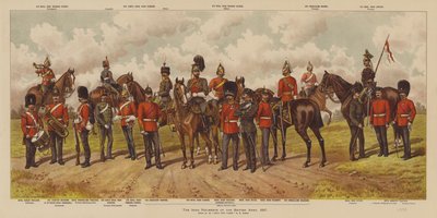 İngiliz Ordusunun İrlanda Alayları by Richard (after) Simkin