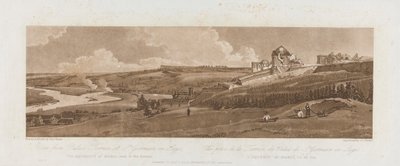 St. Germain en Laye'deki Saray Terasından Görünüm; 1803 uzaktan görülen Marli Su Kemeri; Views in Paris'ten Plaka 16, plakanın Emanuel Hacim takibi, B1981.25.2625 by Richard Banks Harraden