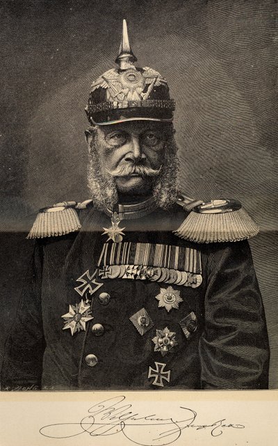 William I 1797-1888, Prusya Kralı ve Alman İmparatoru, 90 yaşında, 1887. by Richard Bong