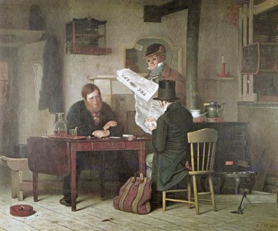 Sahneyi Beklerken (renkli taş) by Richard Caton (after) Woodville