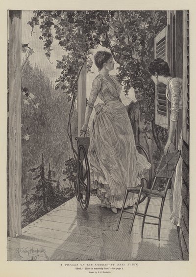 Sierras Phyllis, Bret Harte tarafından by Richard Caton Woodville junior