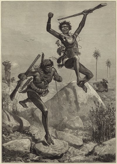 Kafirlerle çatışma by Richard Caton Woodville junior