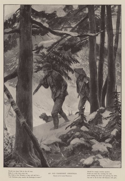 Eski Moda Bir Noel by Richard Caton Woodville junior