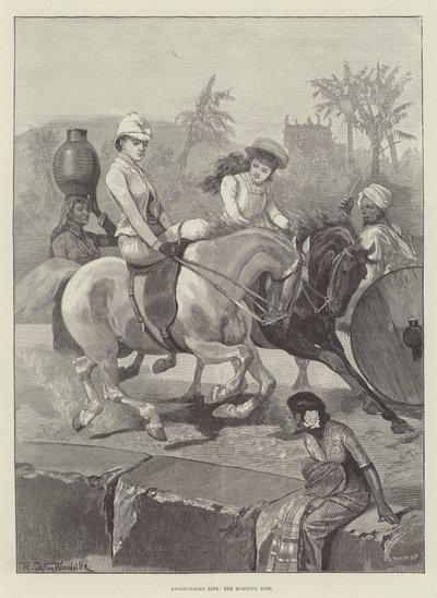 Anglo-Hint Yaşamı, Sabah Yolculuğu by Richard Caton Woodville junior