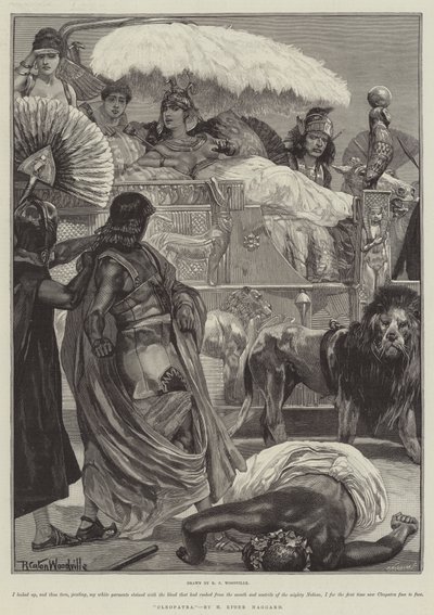 Kleopatra, H Rider Haggard tarafından by Richard Caton Woodville junior