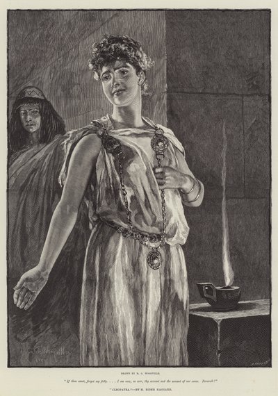 Kleopatra, H Rider Haggard tarafından by Richard Caton Woodville junior