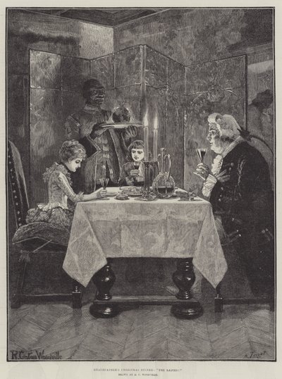 Büyükbabanın Noel Yemeği, Hanımlar! by Richard Caton Woodville junior