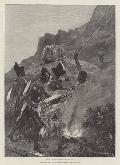Zambak Nada, H Rider Haggard tarafından by Richard Caton Woodville junior