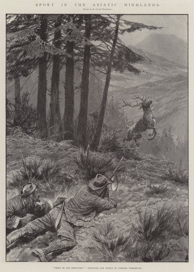 Asya Yaylalarında Spor by Richard Caton Woodville junior