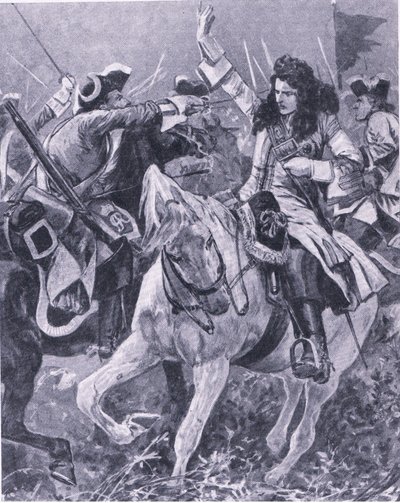 Malplaquet Muharebesi, 11 Eylül 1709, İngiliz Kara ve Deniz Savaşlarından bir çizim, 1915 by Richard Caton Woodville junior