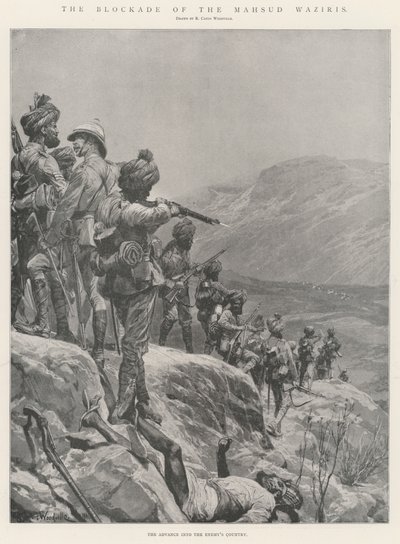 Mahsud Vezirilerin Ablukası by Richard Caton Woodville junior