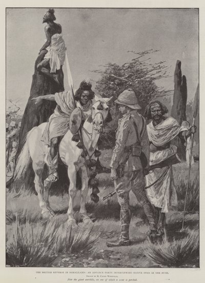 İngiliz Ters Somaliland, Bush'taki Yerli Casuslarla röportaj yapan bir İleri Parti by Richard Caton Woodville junior