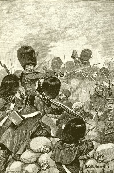 Kum Torbası Pilindeki Savaş by Richard Caton Woodville junior