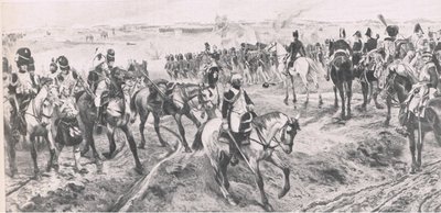 Waterloo 18 Haziran 1815: Eski Muhafız, İngiliz Kara ve Deniz Savaşlarından bir çizim, 1915 by Richard Caton Woodville junior