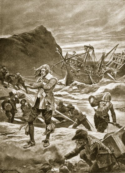 Bermudalar üzerinde harap, 1609, 
