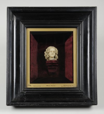 Bir kız büstü, c.1850 (balmumu) by Richard Cockle Lucas