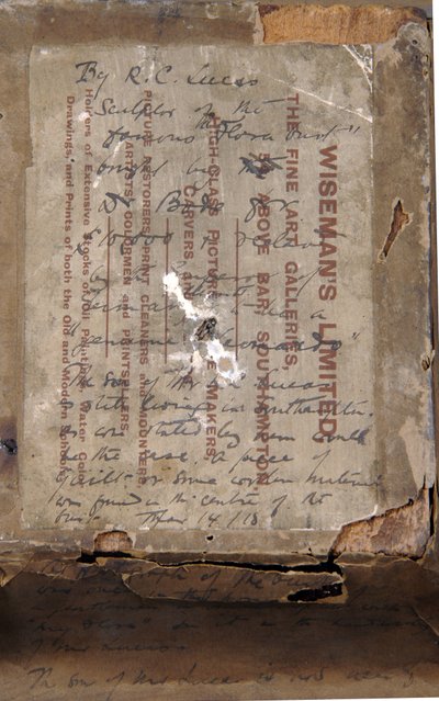 Bir kız büstünün tersi, 1850 dolayları (kalem ve mürekkep ve kağıda baskı) (bkz. 876003) by Richard Cockle Lucas
