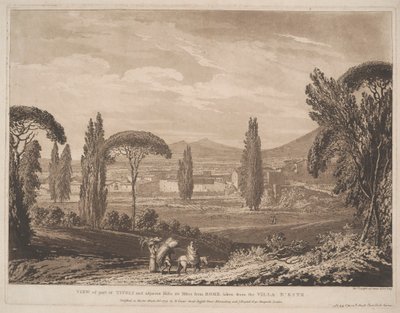 Tivoli'nin Bir Kısmının ve Bitişik Tepelerin Görünümü by Richard Cooper the Elder