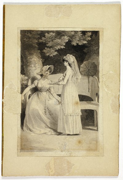Bir Bahçede İki Kadın by Richard Corbould