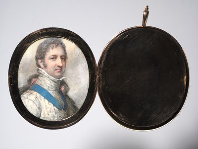 Louis-Philippe'in portresi, Orléans Dükü, daha sonra Fransız Kralı, 1804. by Richard Cosway