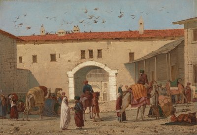Küçük Asya'da Mylasa'da Kervansaray by Richard Dadd