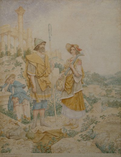 İtalyan Rustik Müzisyenler by Richard Dadd
