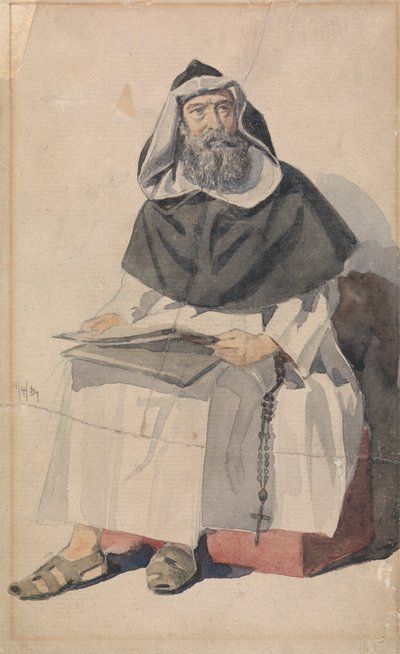 Bir Keşişin Portresi by Richard Dadd