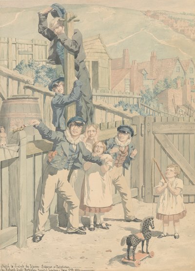 Tutkuları Göstermek İçin Eskiz: Gerilim veya Beklenti by Richard Dadd
