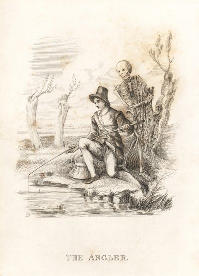 Ölüm ve fenerin iskeleti. ,1827 (gravür) by Richard Dagley