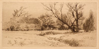 Eski Çiftlik Mahkemesi Yolu, Dulwich (gravür) by Richard Davidson Winter