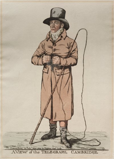 Telgraftan Bir Görünüm, Cambridge, 1809. by Richard Dighton