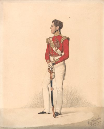 Lord Henry Charles Capel Somerset, 5. Hafif Piyade - Cheltenham by Richard Dighton