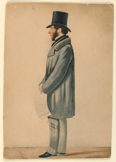 Bilinmeyen bir adamın portresi by Richard Dighton