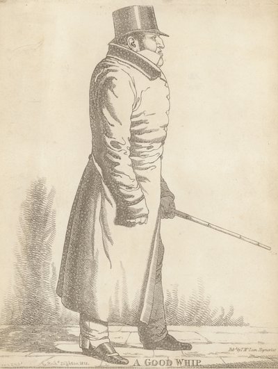 William Philip Molyneux, 2. Sefton Kontu; iyi bir kırbaç by Richard Dighton