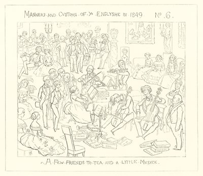 1849, Birkaç arkadaş çay ve biraz müzik by Richard Doyle