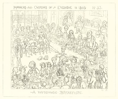 1849, Bir düğün kahvaltısı by Richard Doyle
