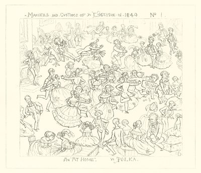 1849, Evde Bir, Polka by Richard Doyle
