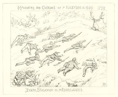 1849, Yaylalarda Geyik Takip by Richard Doyle
