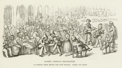 Modern Venedik Troubadours, Cafe Florian, Piazza San Marco