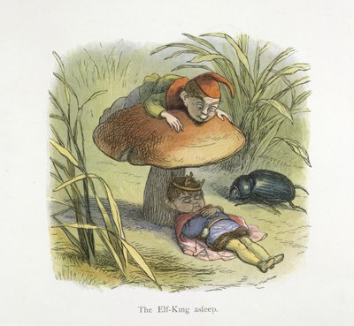 Elf Kralı uyuyor by Richard Doyle