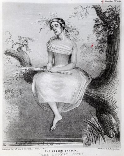 Modern Ophelia veya The Doomed, 1845 by Richard Doyle