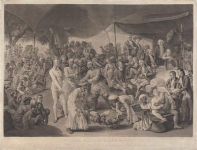 Albay Mordaunt'ın Lucknow'da Horoz Maçı by Richard Earlom
