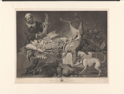 Koopman, sergilenen oyun, enginar, balkabağı ve bir ıstakoz gösteriyor Kiler (nesne üzerindeki başlık) by Richard Earlom