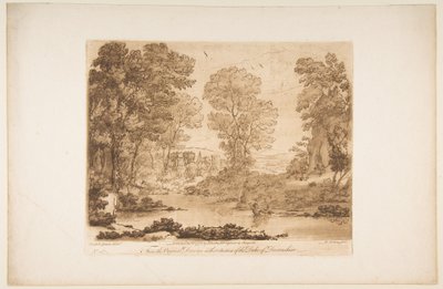 Aşk Tanrısı ve Ruh ile Manzara, 1776. by Richard Earlom