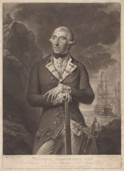 Richard Kempenfelt, Av. by Richard Earlom