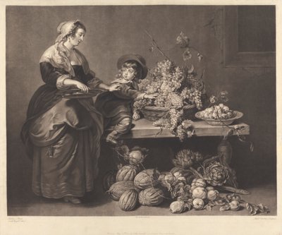 Rubens'in Oğlu ve Hemşiresi by Richard Earlom