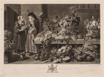 Dört Pazar: Meyve Pazarı, 1775. by Richard Earlom